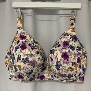 Cacique Comfort Bliss Lightly Lined Full Coverage Bra 40I Lane Bryant Underwire